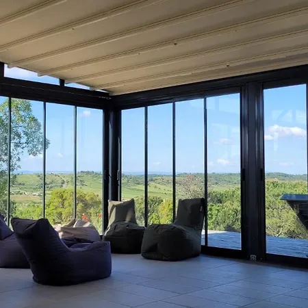 Σαλέ Gemuetliches Holzhaus 1 Auf Der Quinta Oak Tree Land Mit Weitblick & Pool *